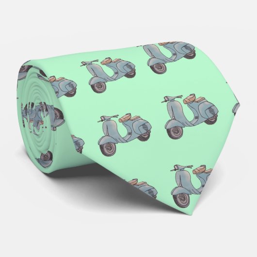 Mint Green Stropdas (Opgerold)