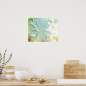 Mint Green Succulent Cactus Flower Natuur Fine Art Poster (Keuken)