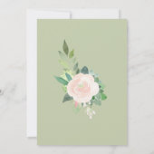 Mint Green Succulent Flower Wedding Vrijgezellenfe Kaart (Achterkant)