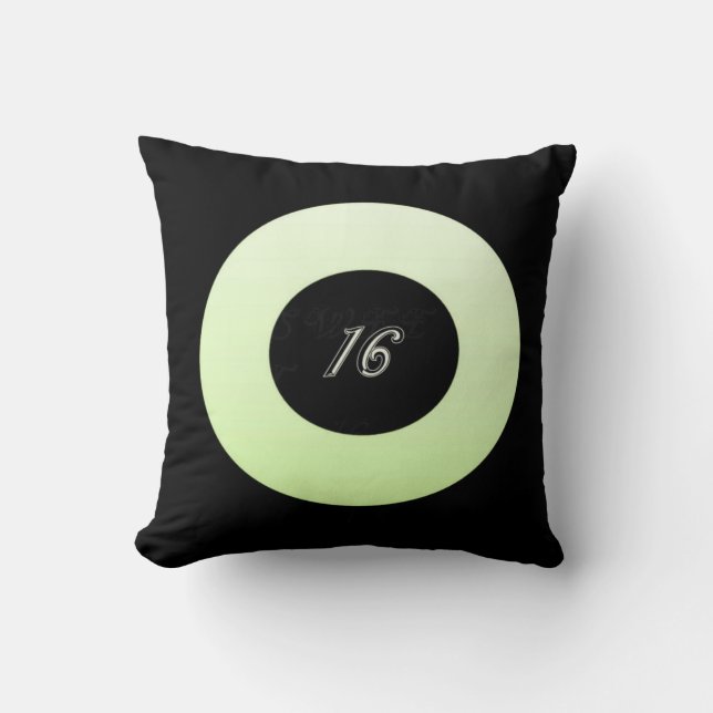 Mint Green Sweet 16-kussen Kussen (Voorkant)
