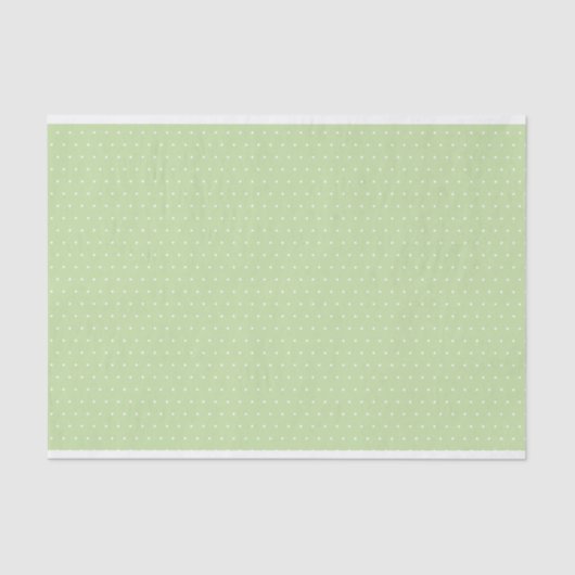 Mint Green Swiss Dot Tissue Paper Tissuepapier (Voorkant)