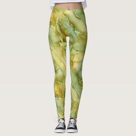 Mint Green Tea Leggings (Voorkant)