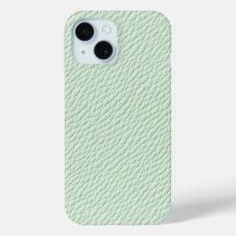 Mint Green Textured Leather Phone Case