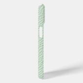 Mint Green Textured Leather Phone Case (Achterkant / Rechts)