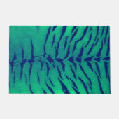 Mint Green Tiger Skin Print Deurmat (Voorkant)