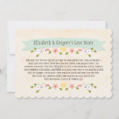 Mint Green Tortelduifjes Wedding Save the Date Kaa (Achterkant)