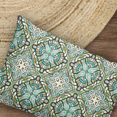 Mint Green Turquoise Hip Bohemian Bali Art Motif Kussensloop