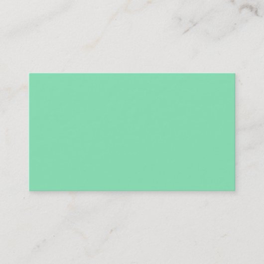 Mint Green Visitekaartje (Voorkant)