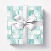 Mint Green Waterverf Abstract Cadeaupapier