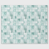 Mint Green Waterverf Abstract Cadeaupapier (Vlak)