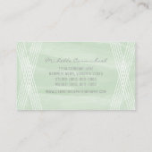 Mint Green Waterverf Deco Visitekaartje (Achterkant)
