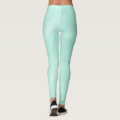 Mint Green Waterverf lichtgroen Leggings (Achterkant)