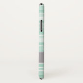 Mint Green Waterverf Stripes Pattern Case-Mate iPhone Case (Achterkant / rechts)