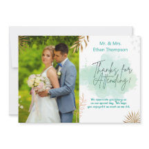 Mint Green Wedding Foto Flat Hartelijk dank