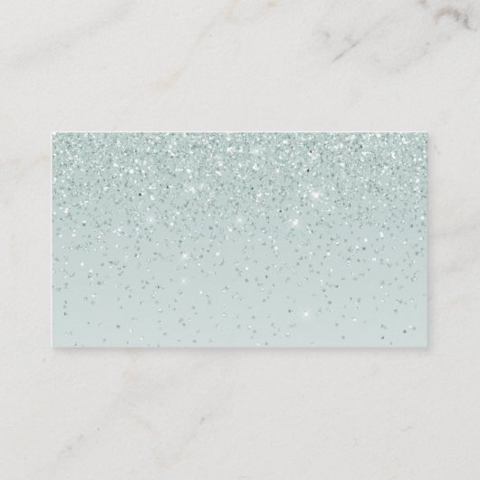 Mint Green Wedding Information Kaart (Achterkant)