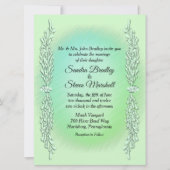 Mint Green Wedding Invitation Kaart (Voorkant)