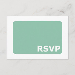 Mint Green Wedding RSVP
