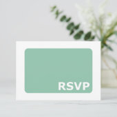 Mint Green Wedding RSVP (Staand voorkant)