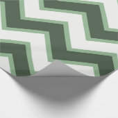 Mint Green White Chevron Stripes Vaderdag Cadeaupapier (Hoek)