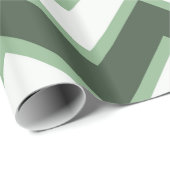 Mint Green White Chevron Stripes Vaderdag Cadeaupapier (Rol Hoek)