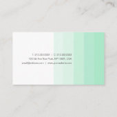 Mint Green White Modern Trendy Handwriting Script Visitekaartje (Achterkant)