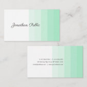 Mint Green White Modern Trendy Handwriting Script Visitekaartje (Voorkant / Achterkant)