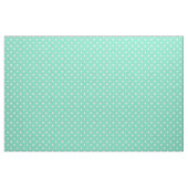 Mint Green White Polka Dot Spot Pattern Stof (Fat Quarter)