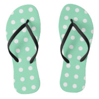 Mint Green White Stippen Modern Trendy Sjabloon