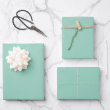 Mint Green Wrapping Paper Soft Pastel Gift Wrap