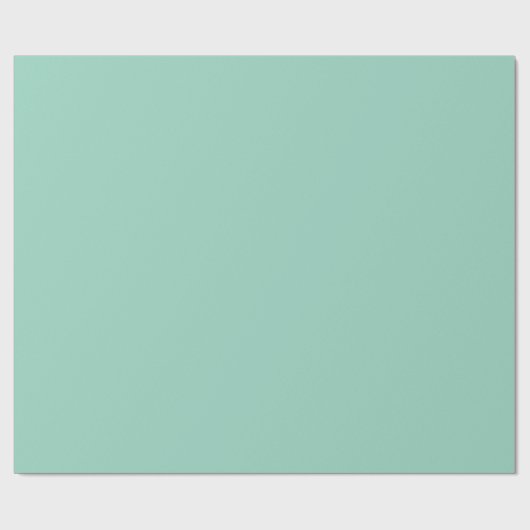 Mint Green Wrapping Paper Soft Pastel Gift Wrap Cadeaupapier (Vlak)
