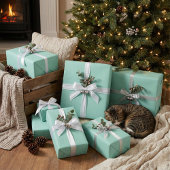 Mint Green Wrapping Paper Soft Pastel Gift Wrap Cadeaupapier