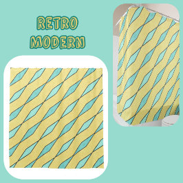 Mint Green Yellow en Black Modern Douchegordijn