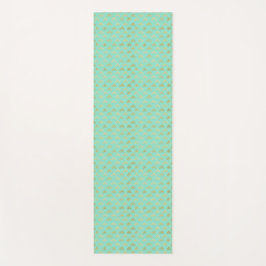 Mint Green Yoga Mat met Gouden Accenten – Stijlvol