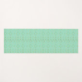 Mint Green Yoga Mat met Gouden Accenten – Stijlvol (Voorkant (horizontaal))