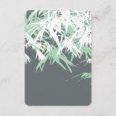Mint Green Zen Bamboo verlaat Chinese thee ceremon Informatiekaartje (Achterkant)