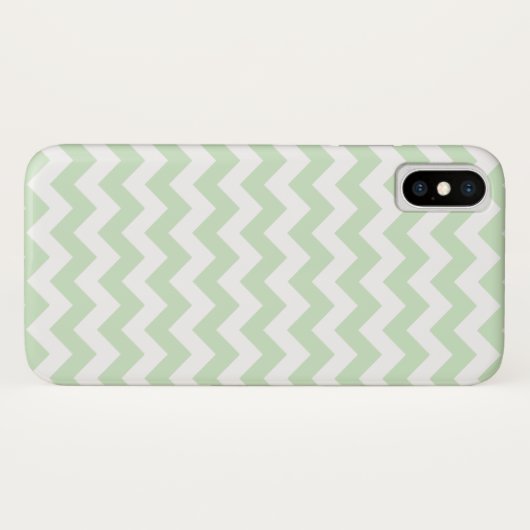 Mint Green Zig Zag Pattern Case-Mate iPhone Case (Achterkant (horizontaal))