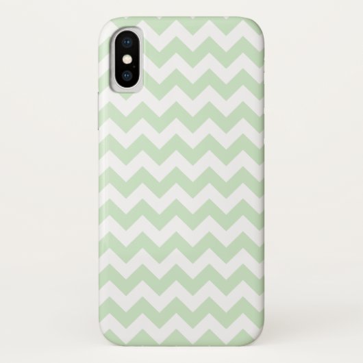 Mint Green Zig Zag Pattern Case-Mate iPhone Case (Achterkant)