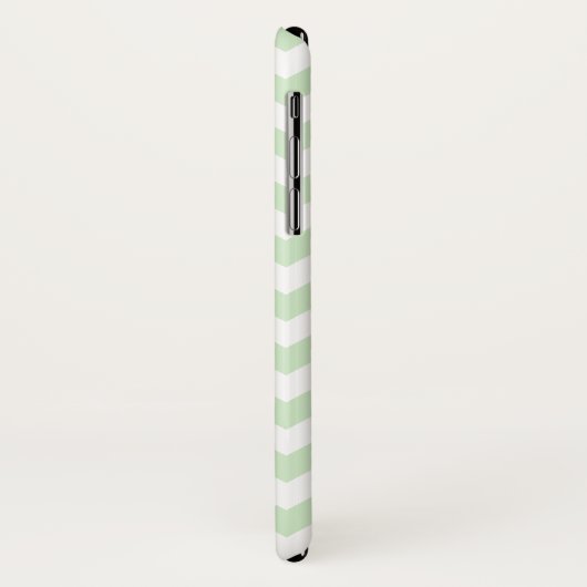 Mint Green Zig Zag Pattern Case-Mate iPhone Case (Achterkant/links)