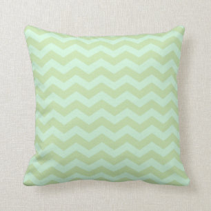 Mint Green Zig Zag Pattern Kussen