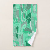Mint Greenery Abstract Bad Handdoek (Handdoek)