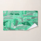 Mint Greenery Abstract Bad Handdoek (Handdoek)