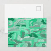 Mint Greenery Abstract Briefkaart (Voorkant / Achterkant)