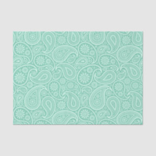 Mint-gren tones paisley-patroon tissuepapier
