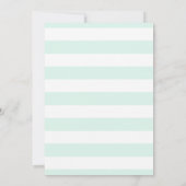 Mint Grey Raccoon Baby Shower-uitnodigingen Kaart (Achterkant)
