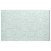 Mint-groen Abstract Modern Wavy Swirls Stof (Yard (91,4 cm))
