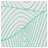Mint-groen Abstract Modern Wavy Swirls Stof (Close Up)