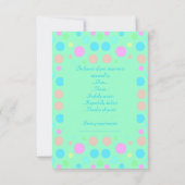 MINT GROEN BABY SOother BABY SHOWER RSVP (Achterkant)