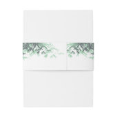 Mint groen bamboe bladeren dubbel xi chinees bruil uitnodigingen wikkel (Achterkant Voorbeeld)