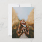 Mint Groen Blauw Kruis Eerste Communie Kaart (Achterkant)