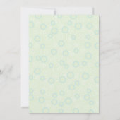 Mint Groen & Blauwgroen Blauw Swirl Patroon Bruilo Kaart (Achterkant)